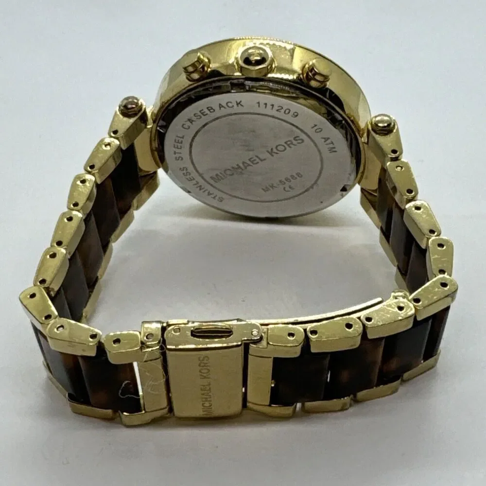 Michael Kors Parker MK5688 Women Two-Tone Analog Dial Quartz Wrist Watch JNA616